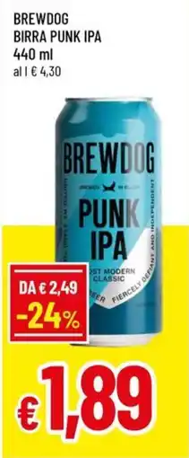 A&O Brewdog birra punk ipa offerta