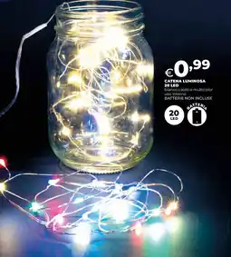 Ipercoop Catena luminosa 20 led offerta