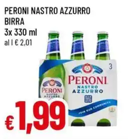 A&O Peroni nastro azzurro birra offerta