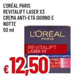 A&O L'oréal paris revitalift laser x3 crema anti-età giorno e notte offerta