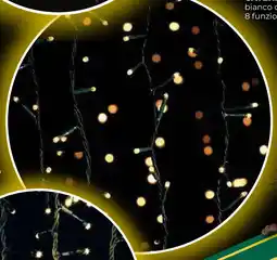 Ipercoop Catena luminosa 180 led offerta