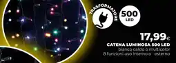 Ipercoop Catena luminosa 500 led offerta