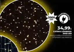 Ipercoop Catena luminosa 2000 led offerta