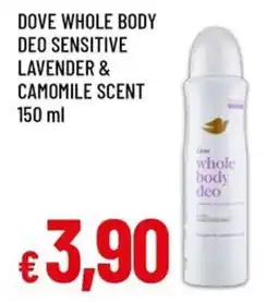 A&O Dove whole body deo sensitive lavender & camomile scent offerta