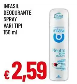 A&O Infasil deodorante spray offerta