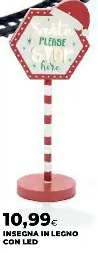 Ipercoop Insegna in legno con led offerta