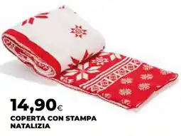 Ipercoop Coperta con stampa natalizia offerta