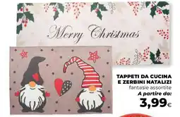 Ipercoop Tappeti da cucina e zerbini natalizi offerta