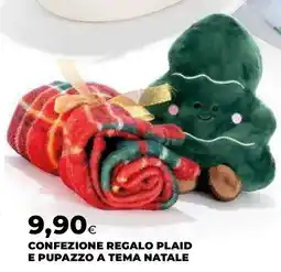 Ipercoop Confezione regalo plaid e pupazzo a tema natale offerta
