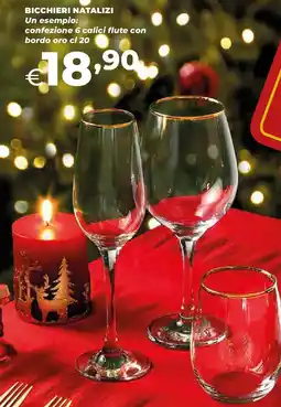 Ipercoop Bicchieri natalizi offerta