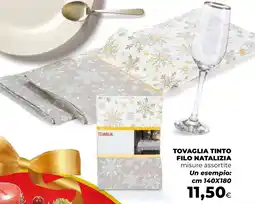 Ipercoop Tovaglia tinto filo natalizia offerta