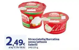 Sigma Stracciatella/Burratina senza lattosio Sabelli offerta