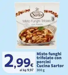 Sigma Misto funghi trifolato con porcini Cucina Sartor offerta