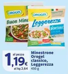 Sigma Minestrone Orogel classico, Leggerezza offerta