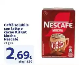 Sigma Caffè solubile con latte e cacao KitKat Mocha Nescafé offerta