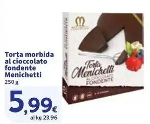Torta morbida al cioccolato fondente Menichetti