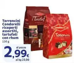 Sigma Torroncini Condorelli ricoperti , tartufati con rhum offerta