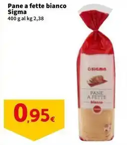 Sigma Pane a fette bianco Sigma offerta