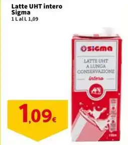 Sigma Latte UHT intero Sigma offerta