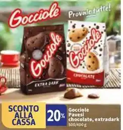Sigma Gocciole Pavesi chocolate, extradark offerta