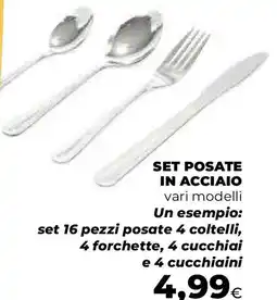Ipercoop Set posate in acciaio offerta