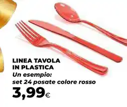 Ipercoop Linea tavola in plastica offerta