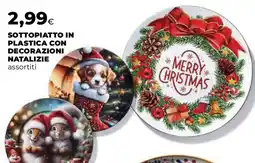 Ipercoop Sottopiatto in plastica con decorazioni natalizie offerta