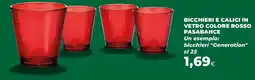 Ipercoop Bicchieri e calici in vetro colore rosso pasabahce offerta