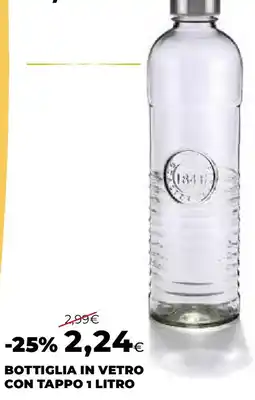 Ipercoop Bottiglia in vetro con tappo offerta