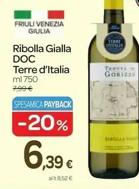 Carrefour Express Ribolla gialla doc offerta