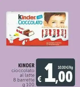 Deco Supermercati Kinder cioccolato offerta