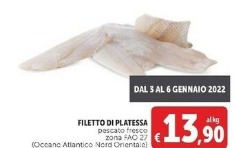 Deco Supermercati Filetto di platessa offerta