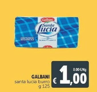 Deco Supermercati Burro classico santa lucia 125 g(ml) offerta