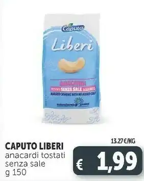 Deco Supermercati Liberi anacardi tostati i senza sale 150 g offerta