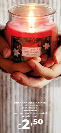 Ipercoop Linea candele in giare offerta