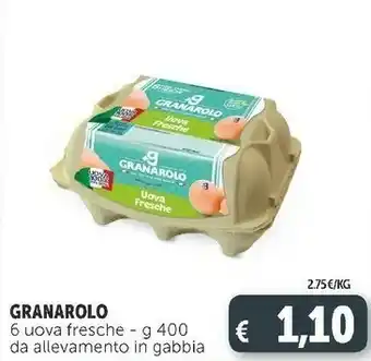 Deco Supermercati 6 uova fresche da allevamento in gabbia offerta