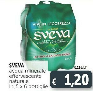 Deco Supermercati Acqua minerale effervescente naturale offerta