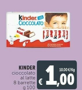 Deco Supermercati Kinder cioccolato offerta