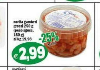 Il Castoro Supermercati Gamberi offerta