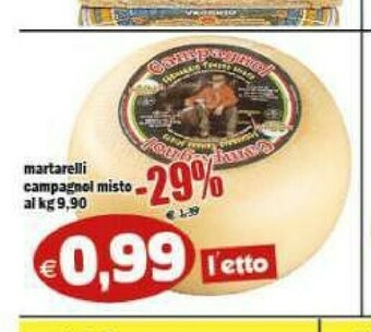 Il Castoro Supermercati Formaggio offerta