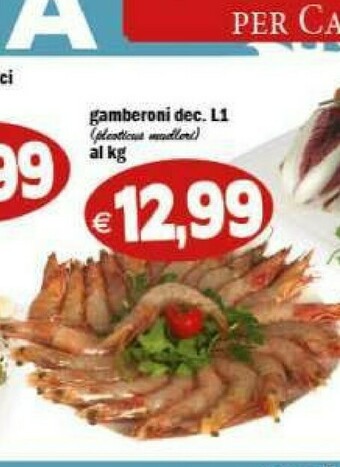 Il Castoro Supermercati Gamberi offerta
