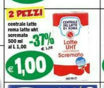 Il Castoro Supermercati Latte parzialmente scremato offerta