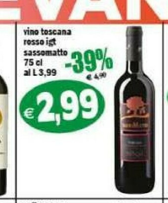 Il Castoro Supermercati Vino rosso offerta