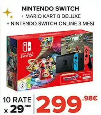 Gamestop Switch + mario kart 8 deluxe offerta