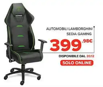 Gamestop Automobili sedia gaming offerta