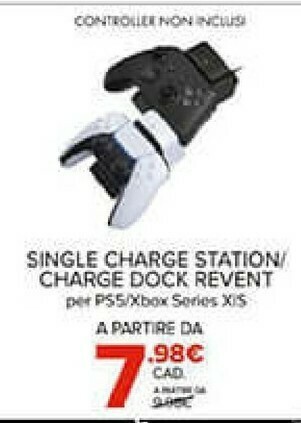 Gamestop Single charge station/ charge dock revent offerta