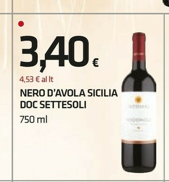 Superconti Nero d'avola offerta