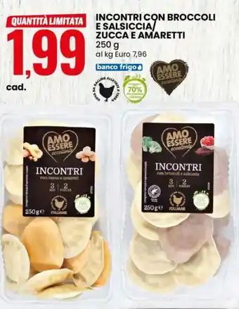 Incontri con broccoli e salsiccia zucca e amaretti AMO ESSERE