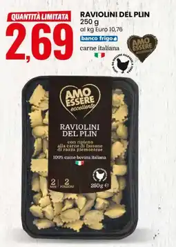 Eurospin Raviolini del plin AMO ESSERE offerta