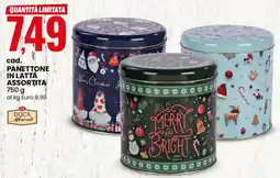 Eurospin Panettone in latta DUCA Moscati offerta